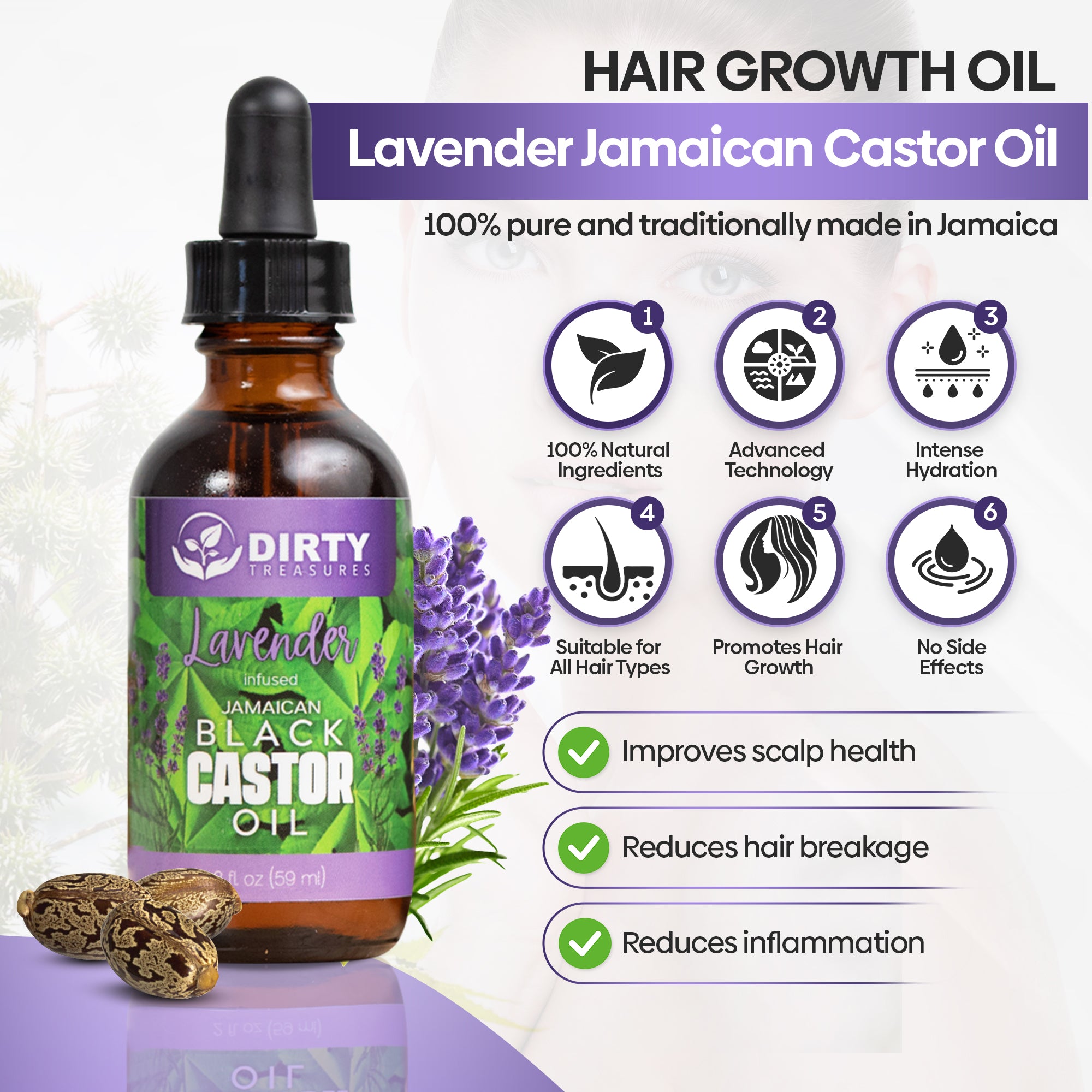 Lavender Jamaican Castor Oil