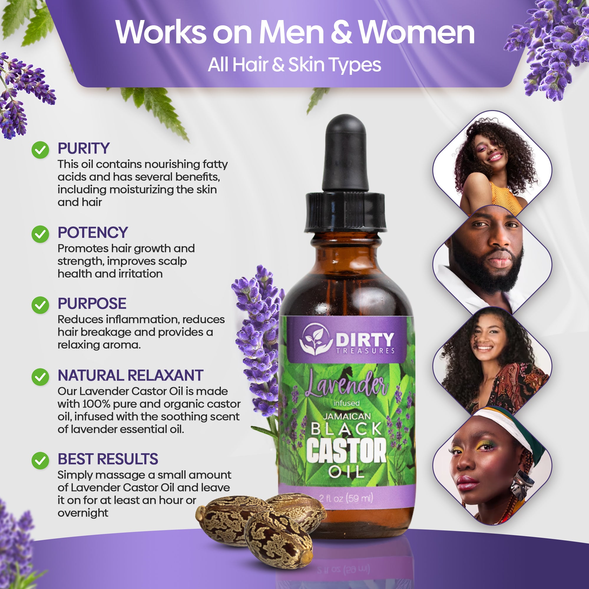 Lavender Jamaican Castor Oil