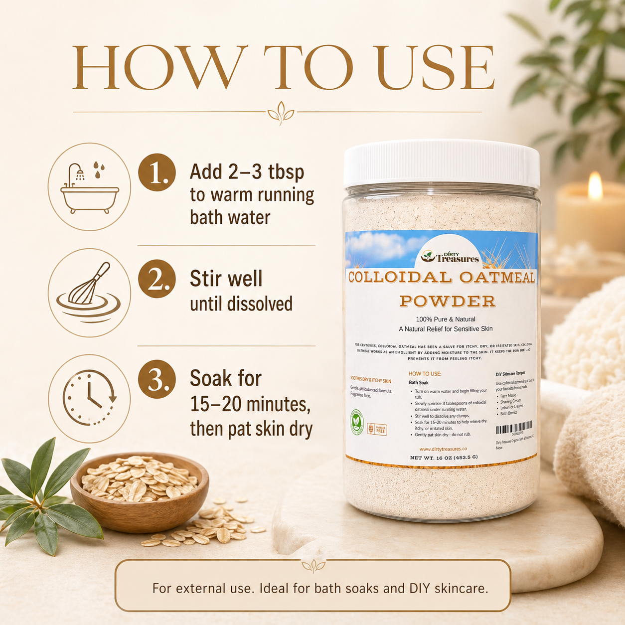 Colloidal Oatmeal - 16oz