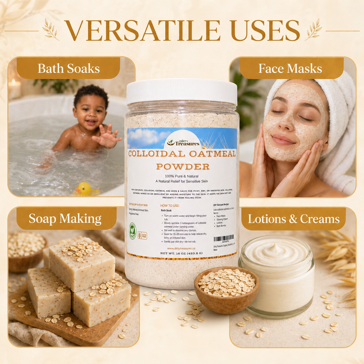 Colloidal Oatmeal - 16oz