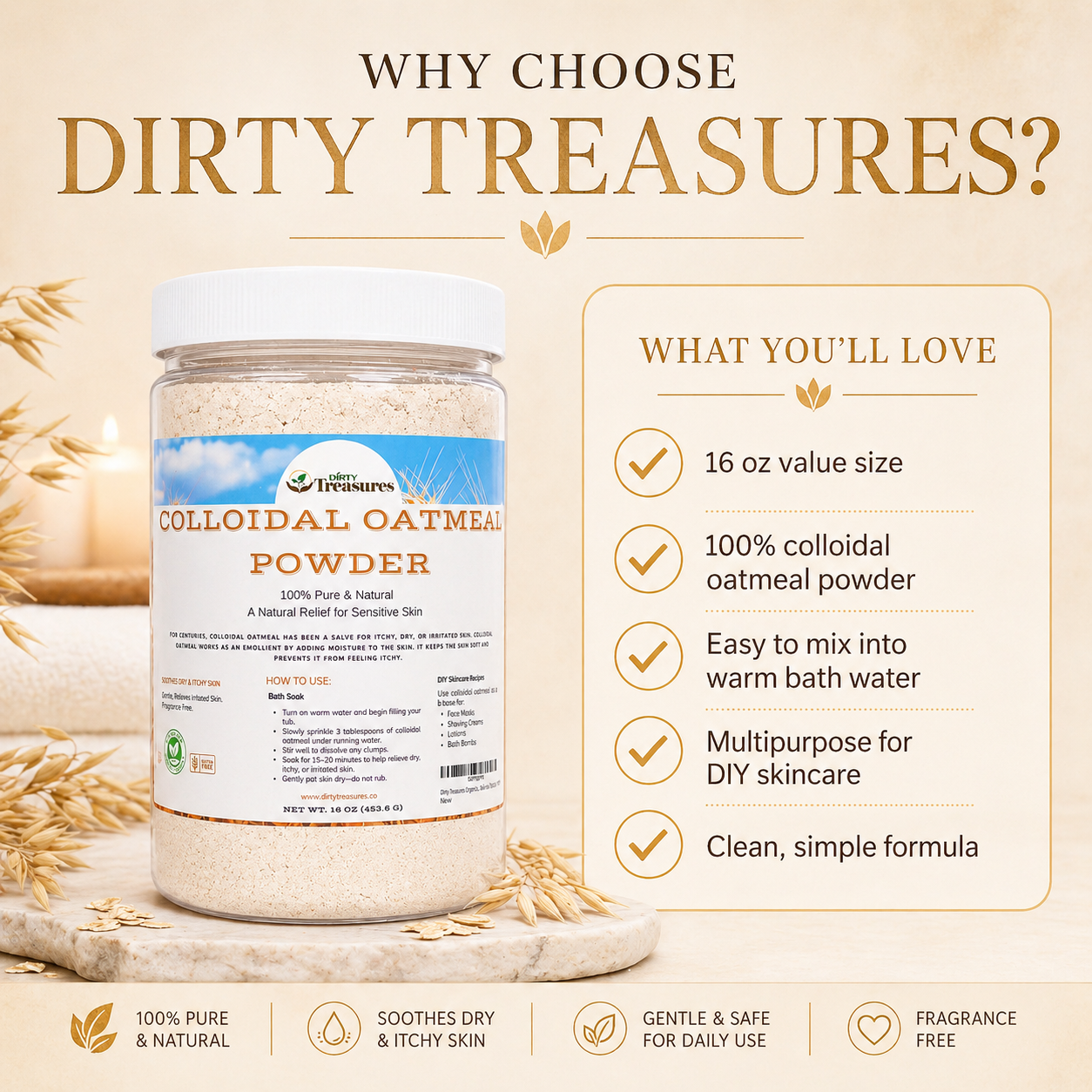 Colloidal Oatmeal - 16oz