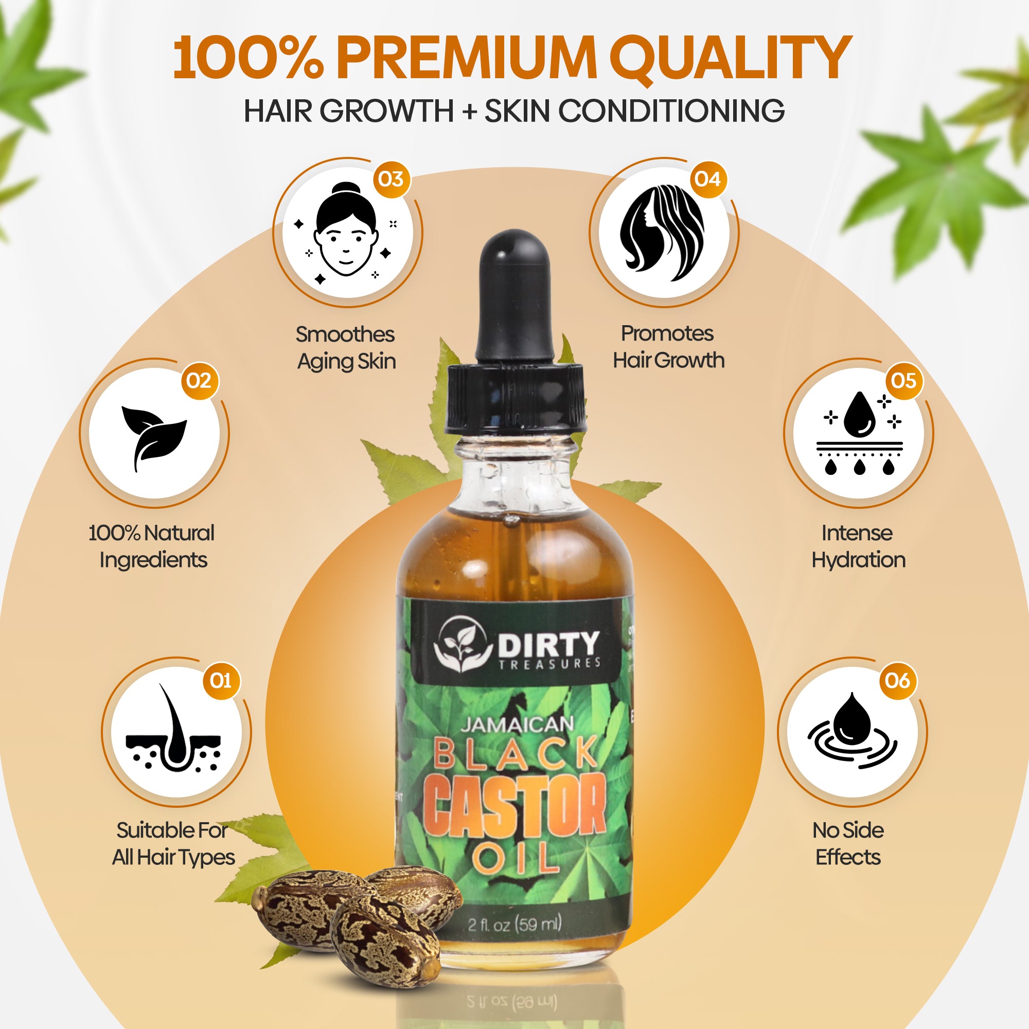 Jamaican Black Castor Oil - 2oz