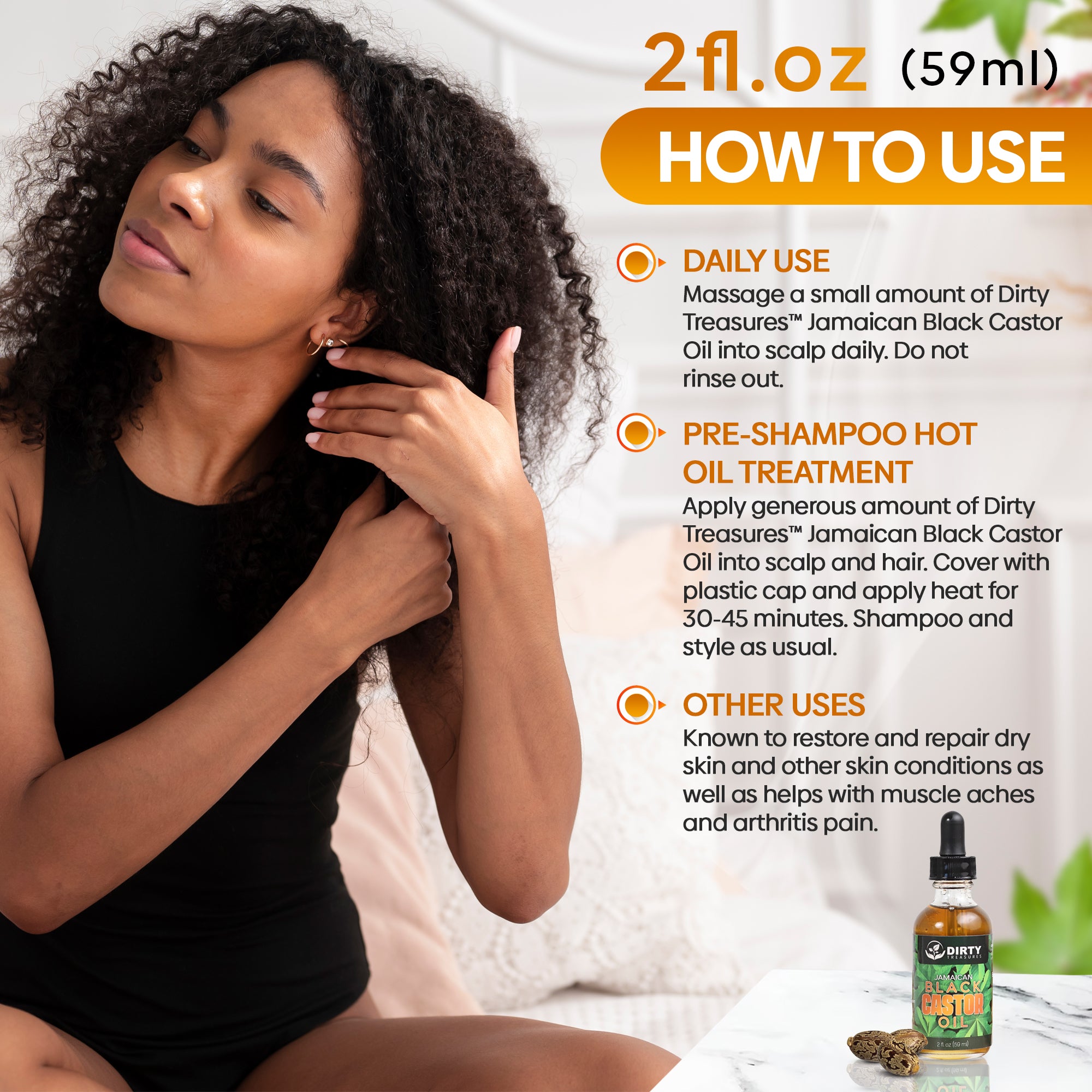 Jamaican Black Castor Oil - 2oz