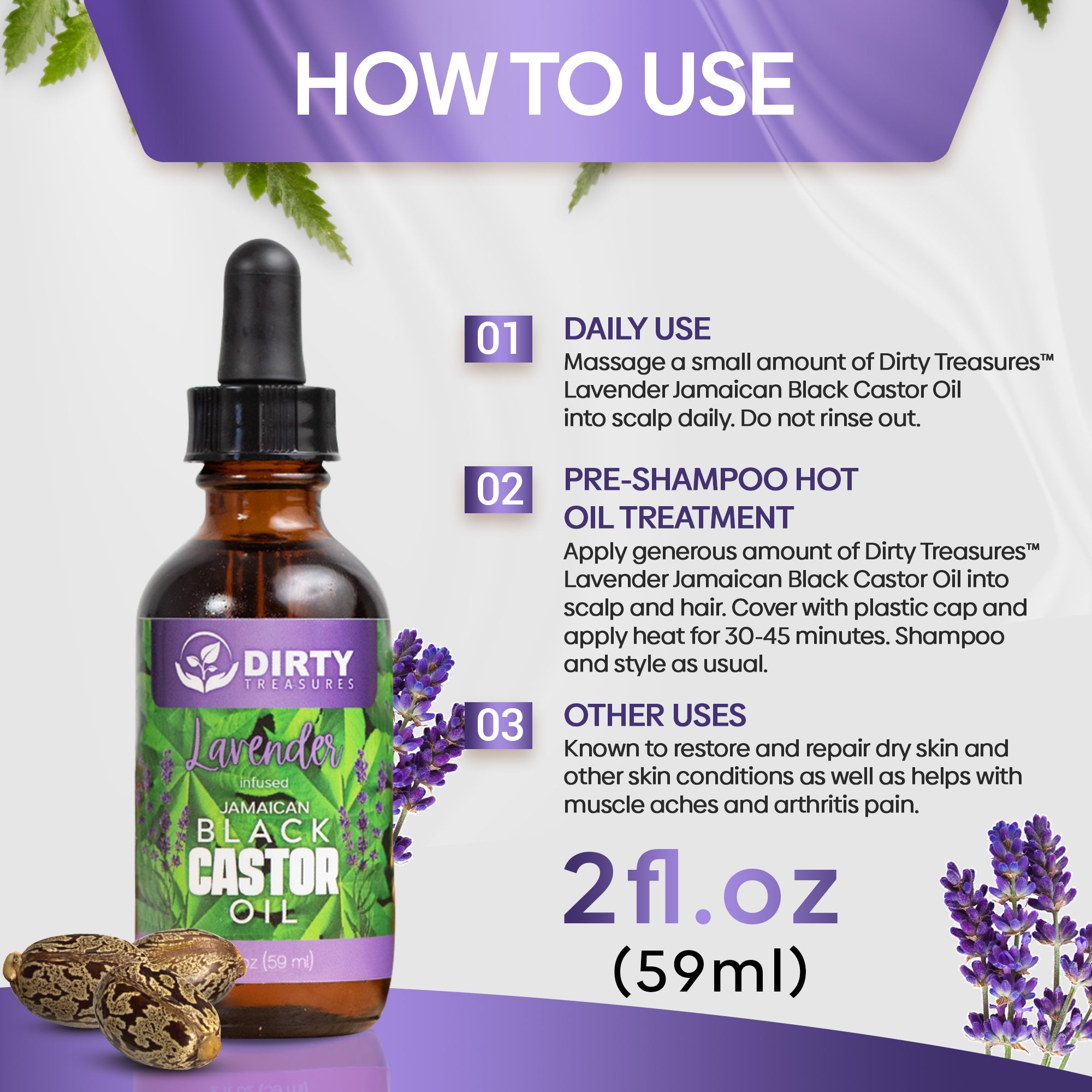 Lavender Jamaican Castor Oil