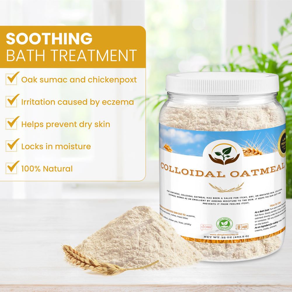 Dirty Treasures Colloidal Oatmeal for Oatmeal Bath and Cosmetics