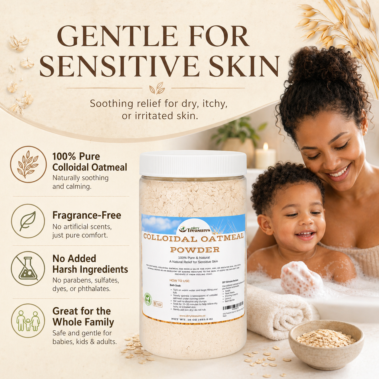 Colloidal Oatmeal - 16oz