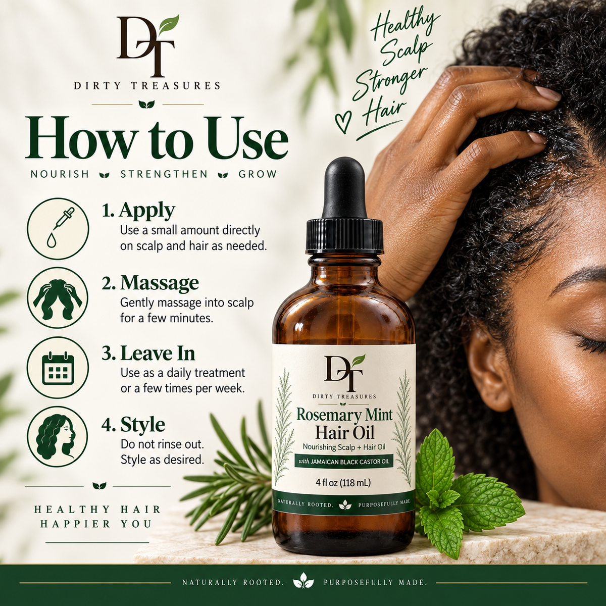 Rosemary Mint Hair Oil